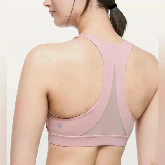 Lululemon Size 10 Invigorate‎ Mesh Ventilation Racerback Sports Bra Wire Free - Picture 1 of 8